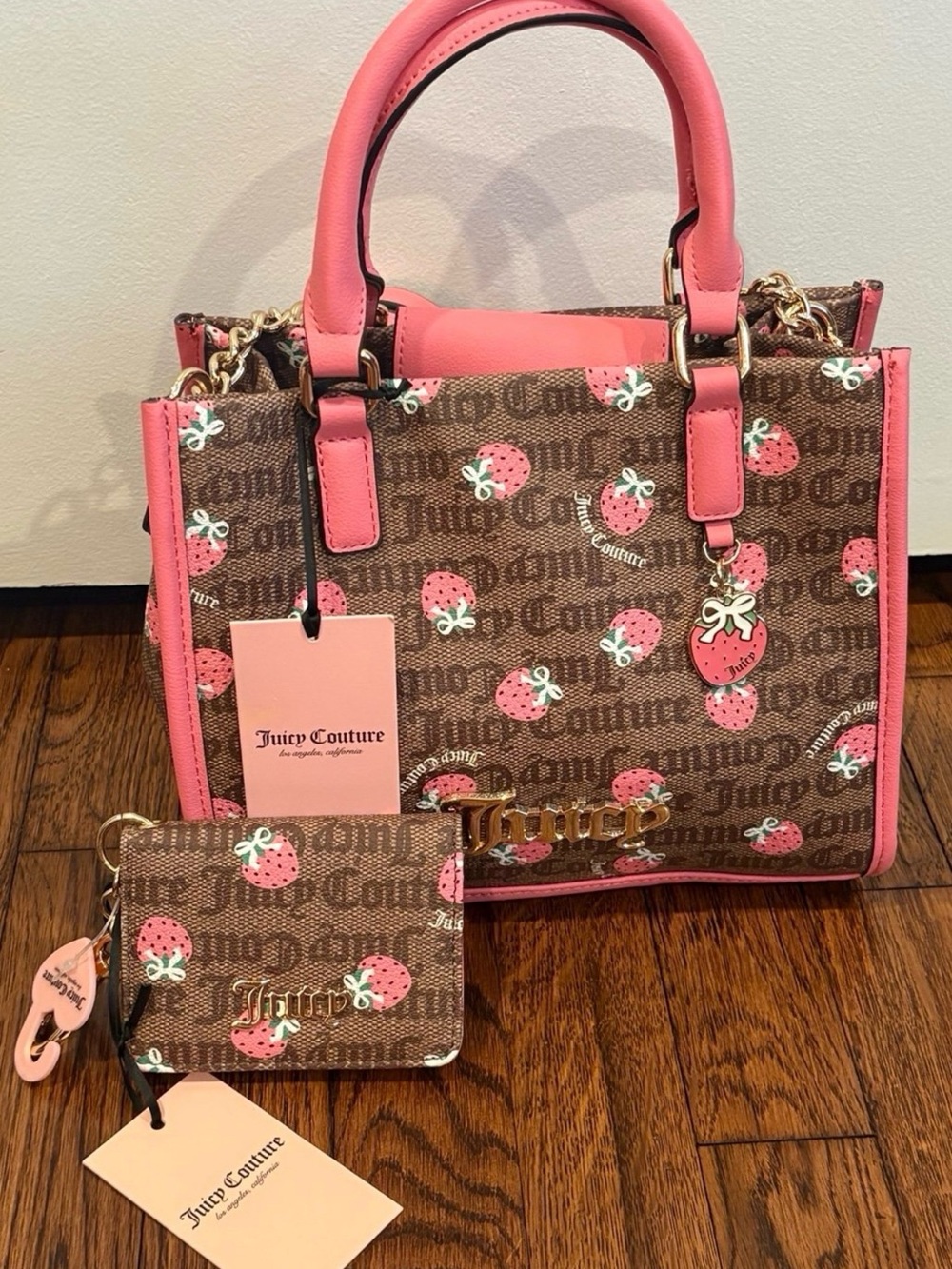 Juicy Couture Berry Sweet Mini Bag with Card Case